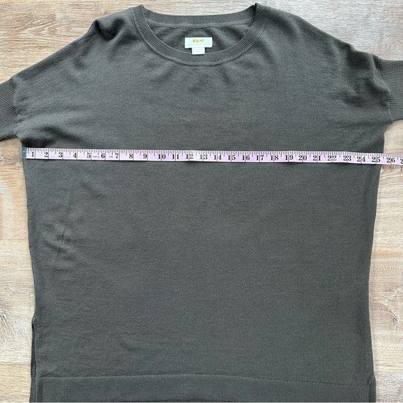 Merino Wool Anthropology Maeve Oversized Crew-Neck Sweater Size XS ~ fits Large - Picture 10 of 10